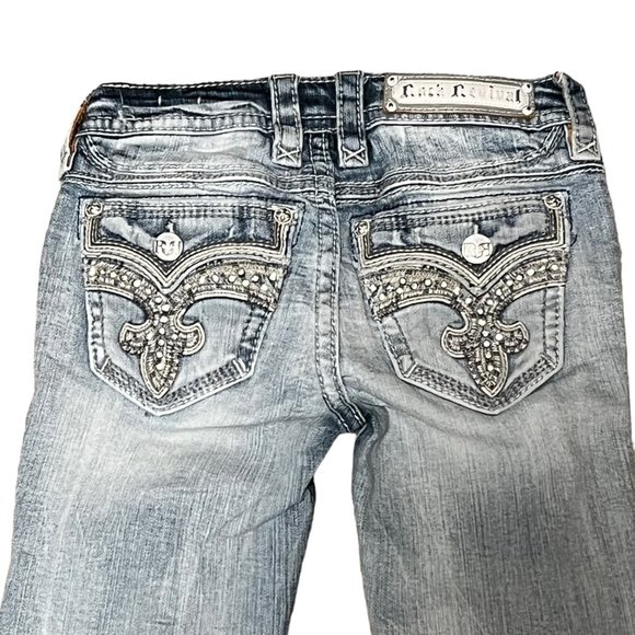 Rock Revival 25 Rima Ankle Length Skinny Distressed Jeans - Picture 4 of 13